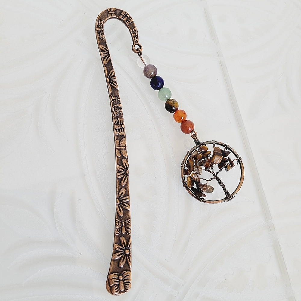 Tigers Eye Genuine Gemstone Bookmark NWT